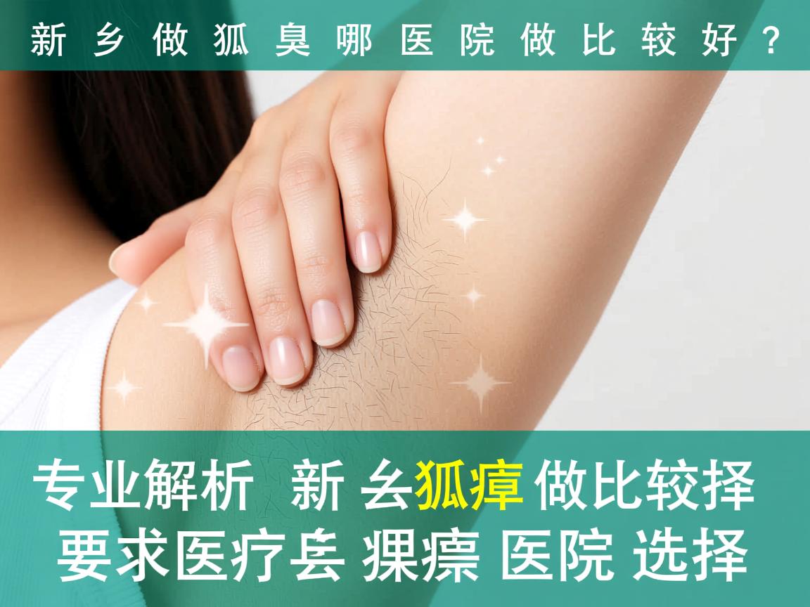 新乡做狐臭哪个医院做比较好？专业解析新乡狐臭医院选择