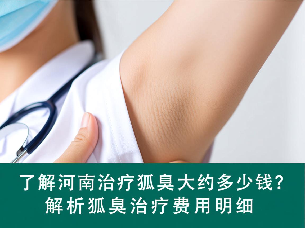 了解河南治疗狐臭大约多少钱？解析狐臭治疗费用明细
