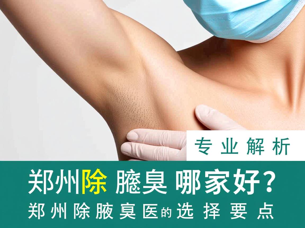 郑州除腋臭医院哪家好？专业解析郑州除腋臭医院的选择要点