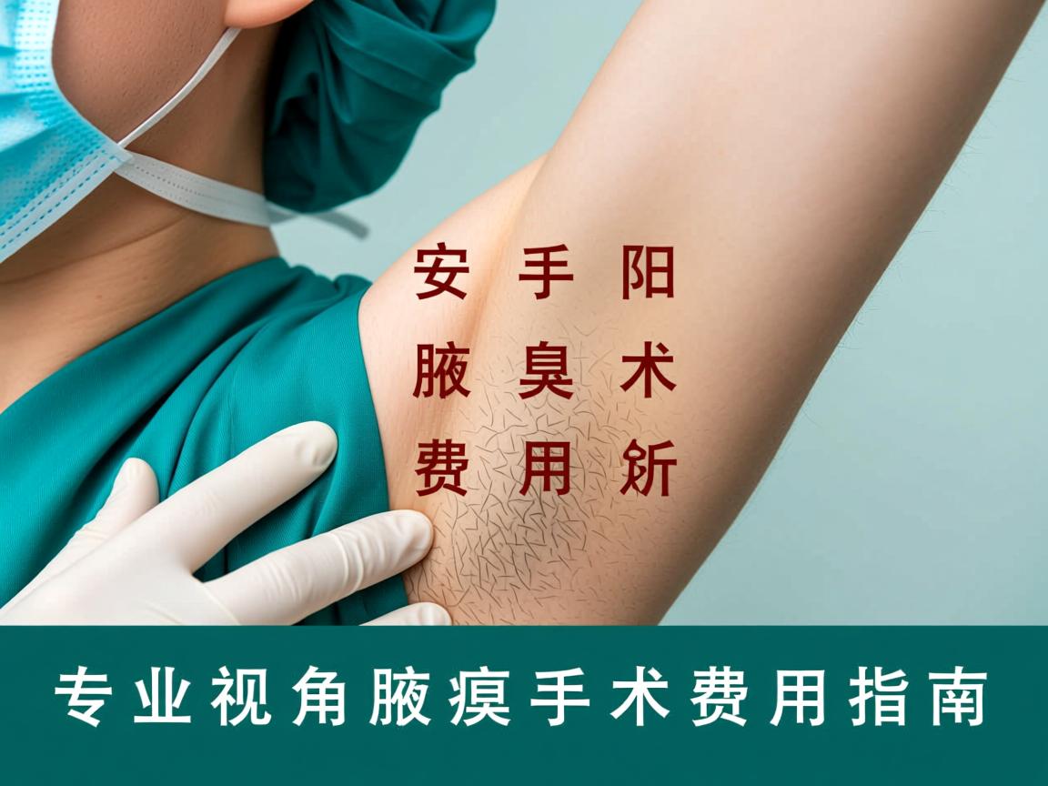 安阳手术腋臭费用解析，专业视角下的腋臭手术费用指南