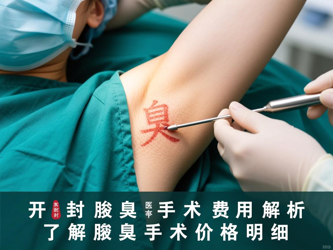 开封腋臭手术费用解析，了解腋臭手术价格明细