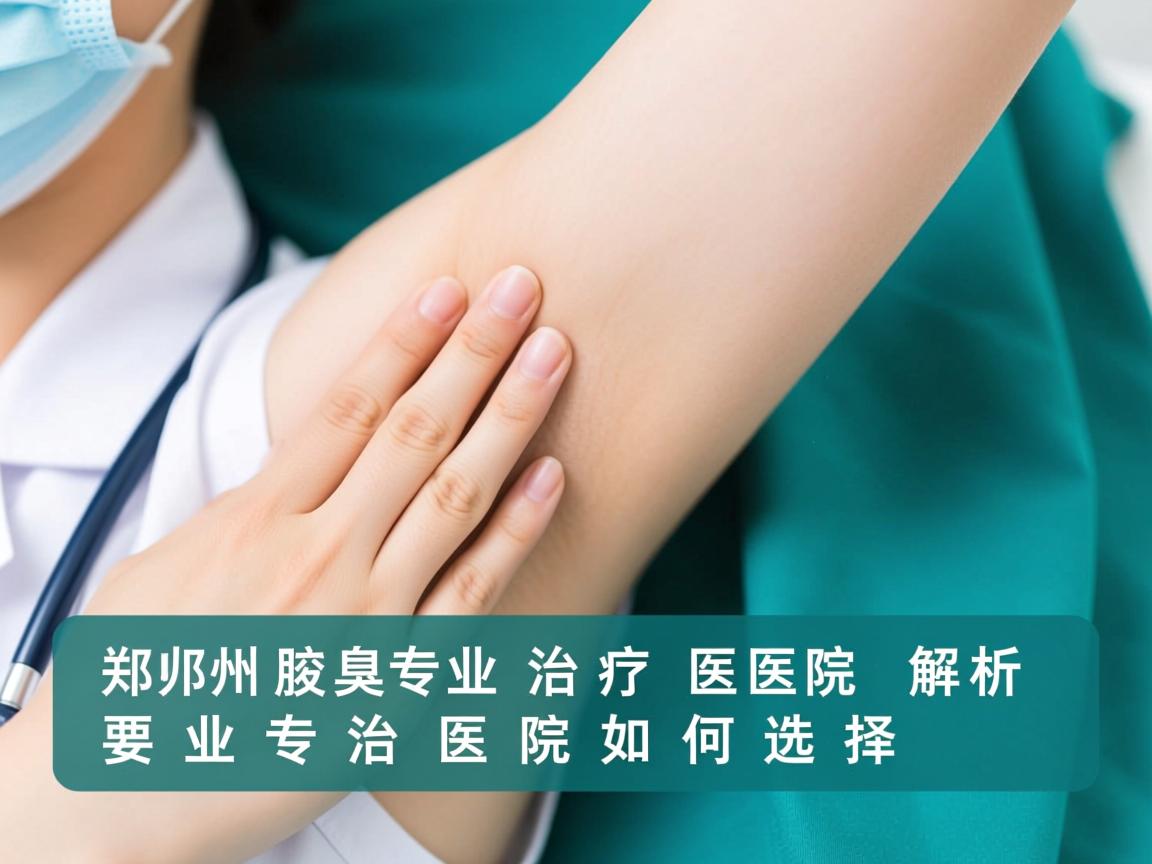 郑州腋臭专业治疗医院解析，专业治疗医院如何选择