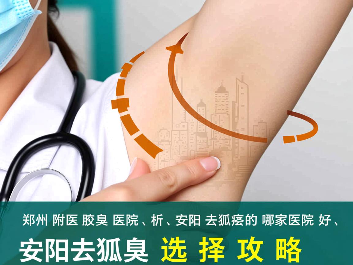 郑州附医腋臭医院解析，安阳去狐臭的哪家医院好，安阳去狐臭选择攻略