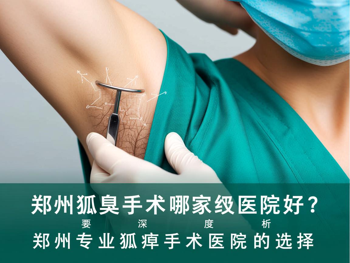 郑州狐臭手术哪家医院好？深度解析郑州专业狐臭手术医院的选择