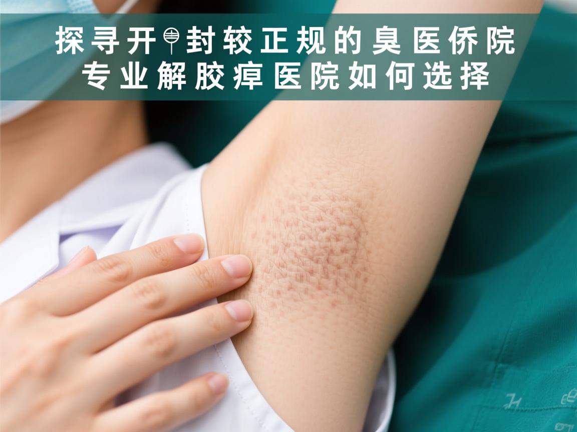 探寻开封较正规的腋臭医院，专业解析腋臭医院如何选择
