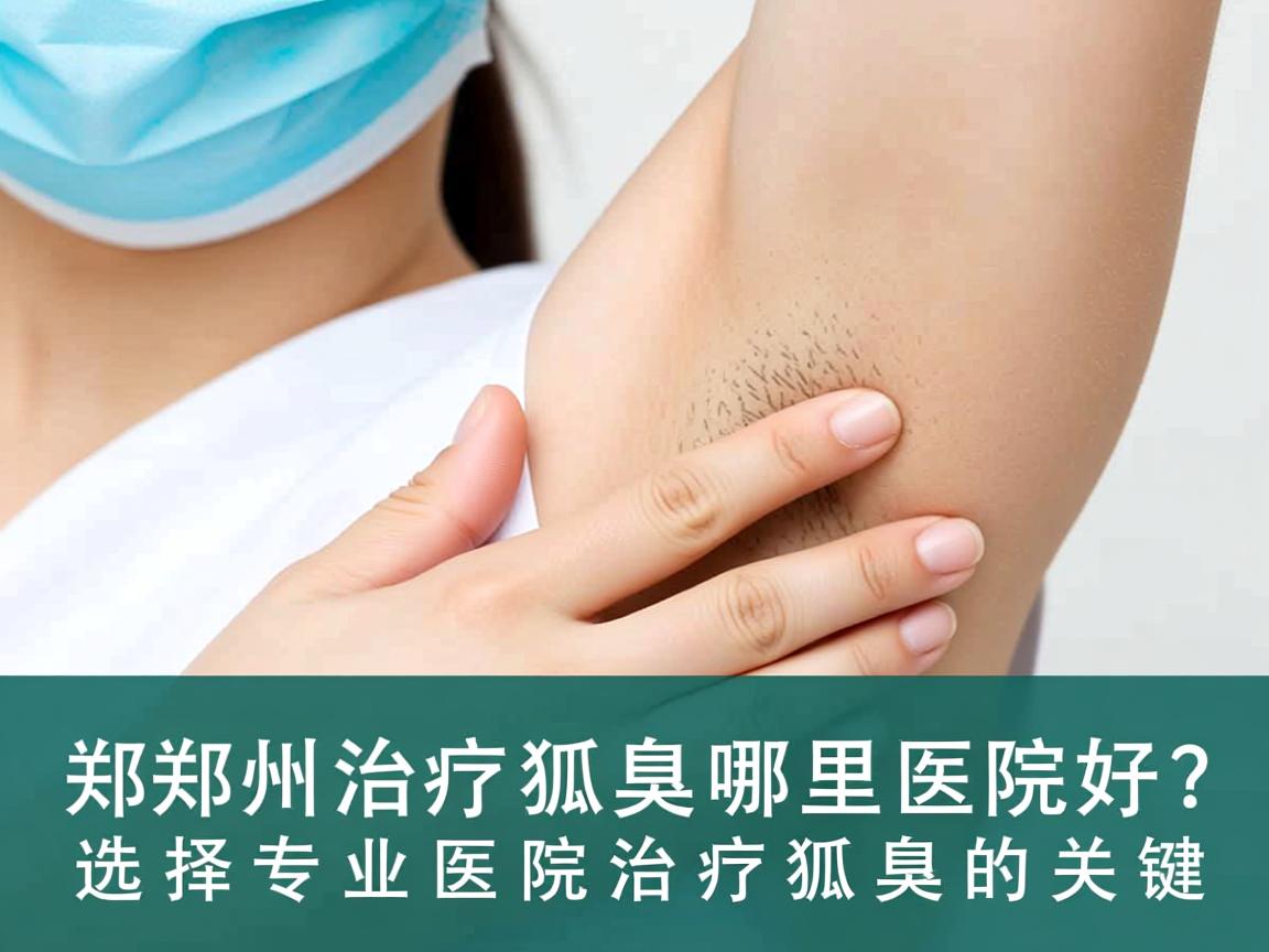 郑州治疗狐臭哪里医院好？选择专业医院治疗狐臭的关键