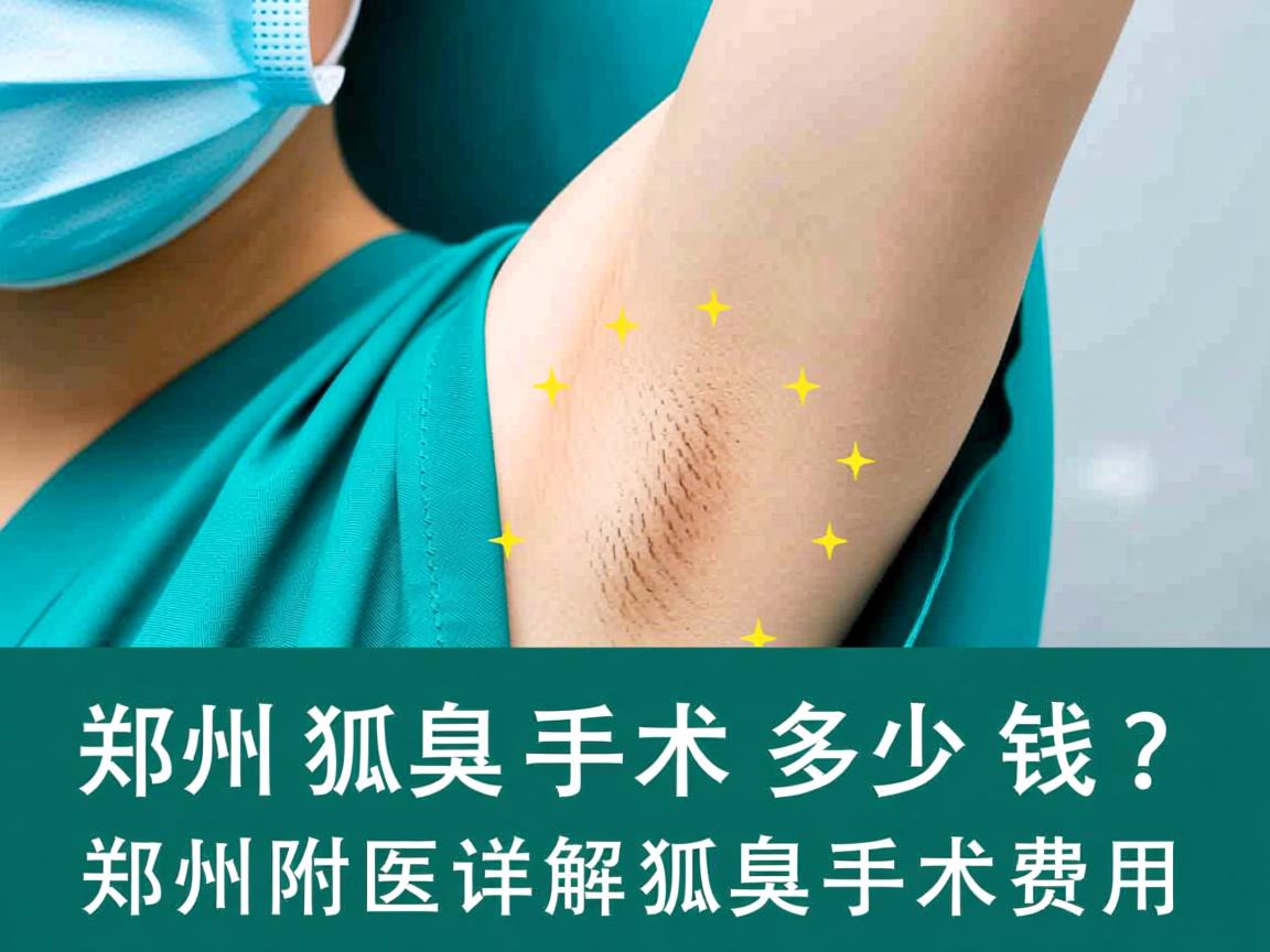 郑州狐臭手术多少钱？郑州附医详解狐臭手术费用