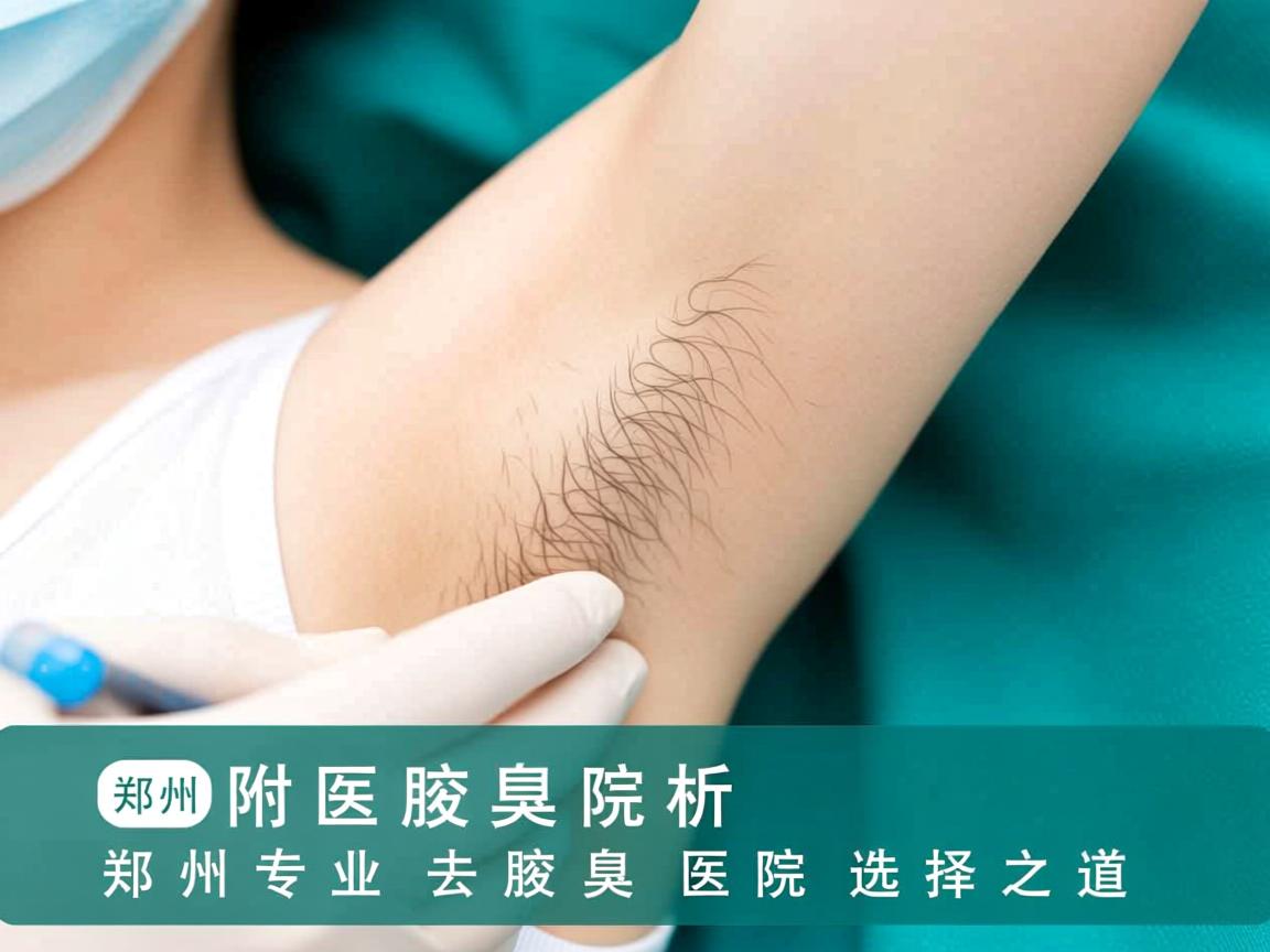 郑州附医腋臭医院解析，郑州专业去腋臭医院的选择之道
