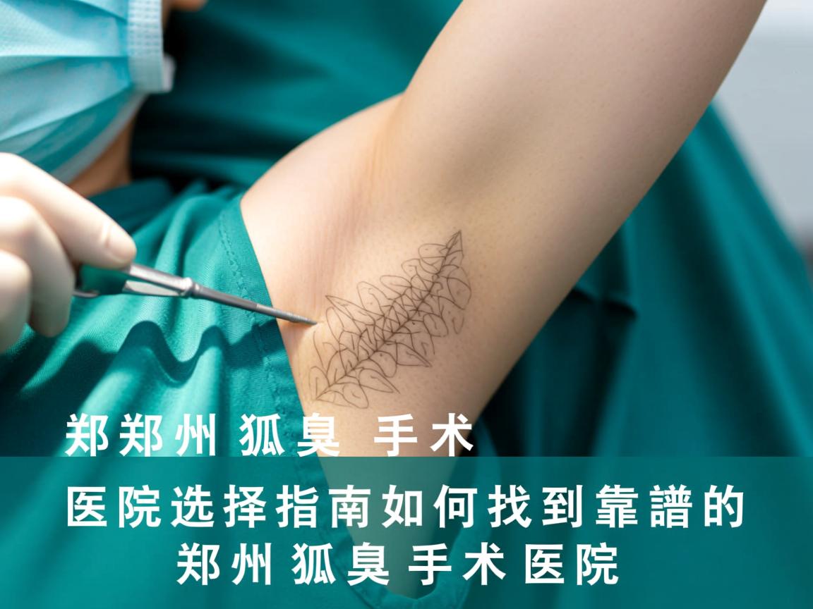 郑州狐臭手术医院选择指南，如何找到靠谱的郑州狐臭手术医院