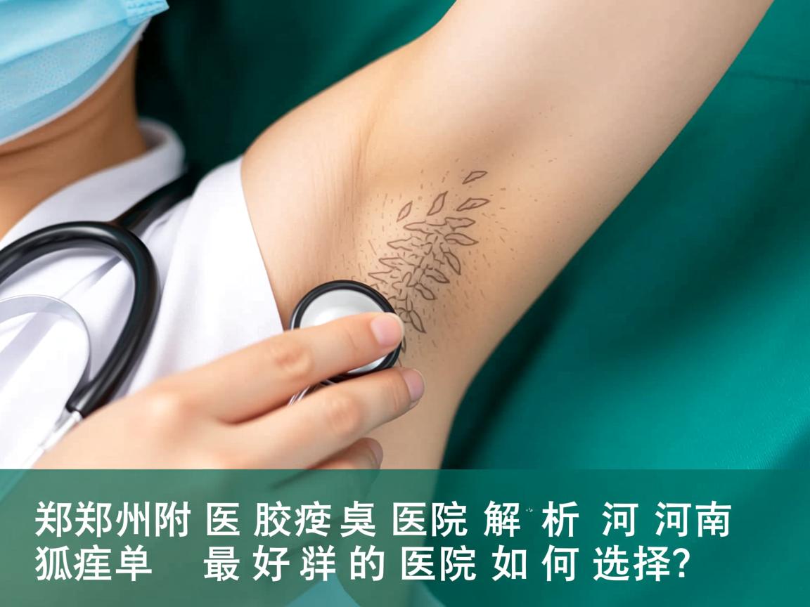 郑州附医腋臭医院解析，河南狐臭最好的医院如何选择？
