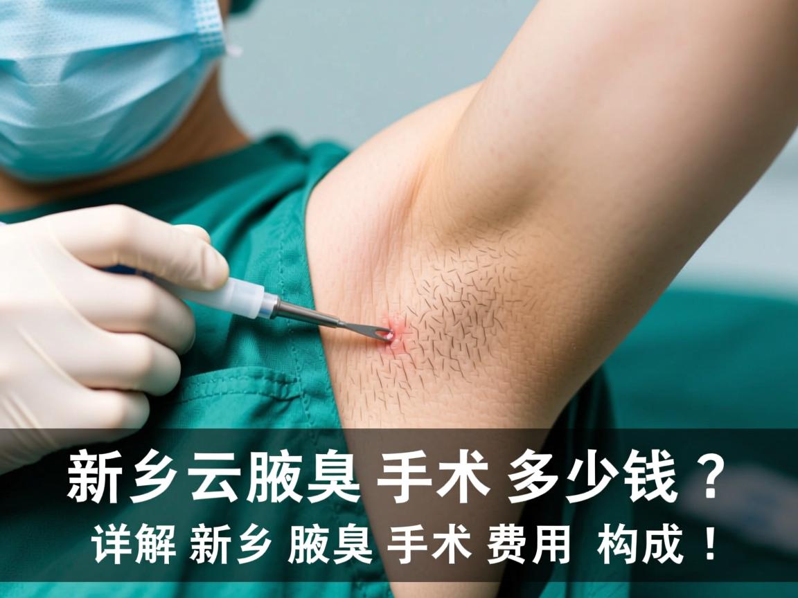 新乡腋臭手术多少钱？详解新乡腋臭手术费用构成