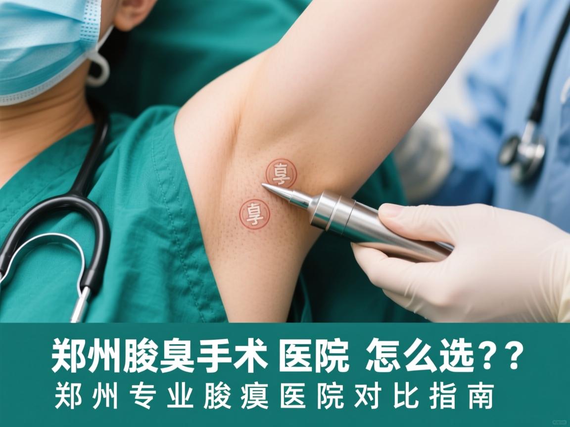 郑州腋臭手术医院怎么选？郑州专业腋臭医院对比指南