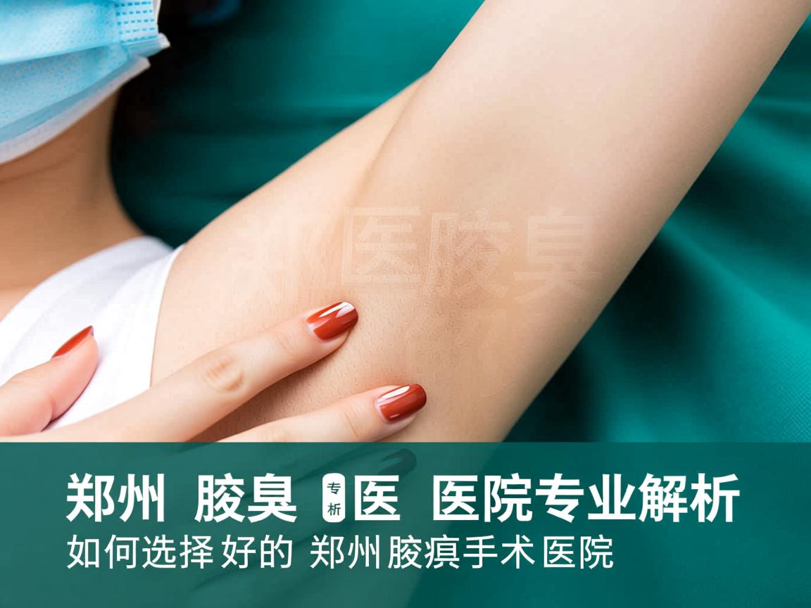 郑州腋臭医院专业解析，如何选择好的郑州腋臭手术医院