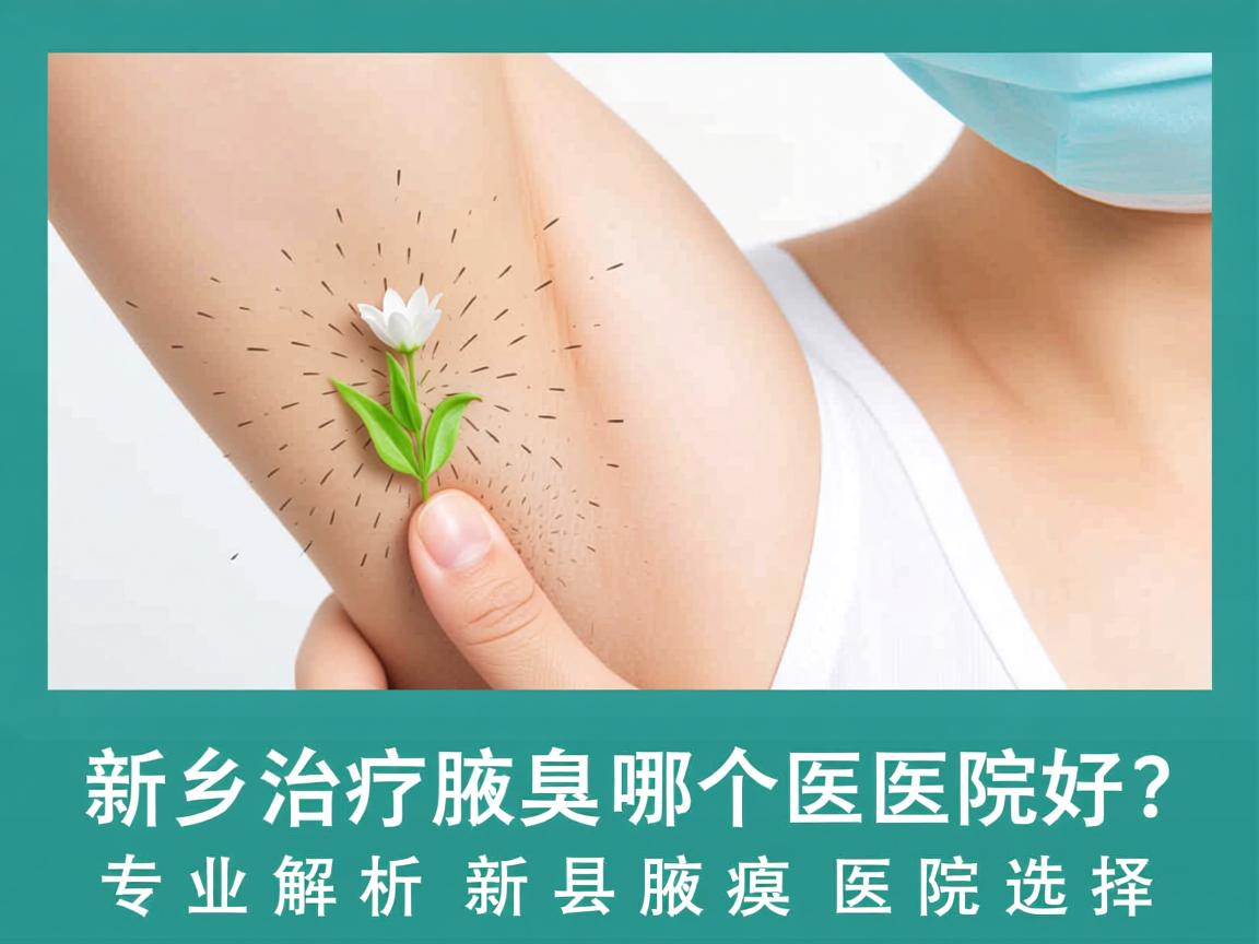 新乡治疗腋臭哪个医院好？专业解析新乡腋臭医院选择
