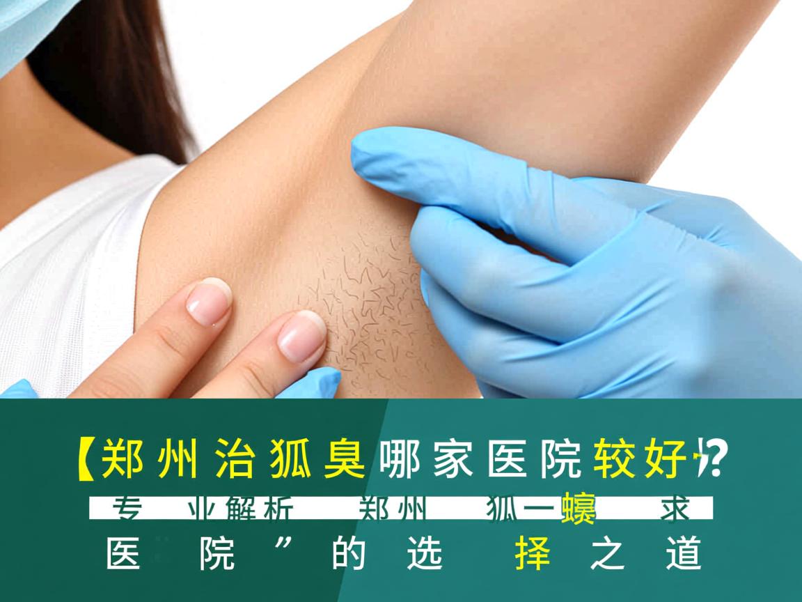 郑州治狐臭哪家医院较好？专业解析郑州狐臭医院的选择之道