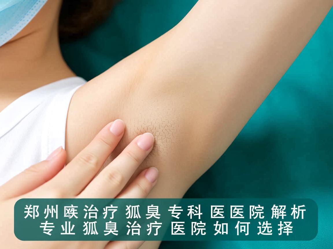 郑州治疗狐臭专科医院解析，专业狐臭治疗医院如何选择