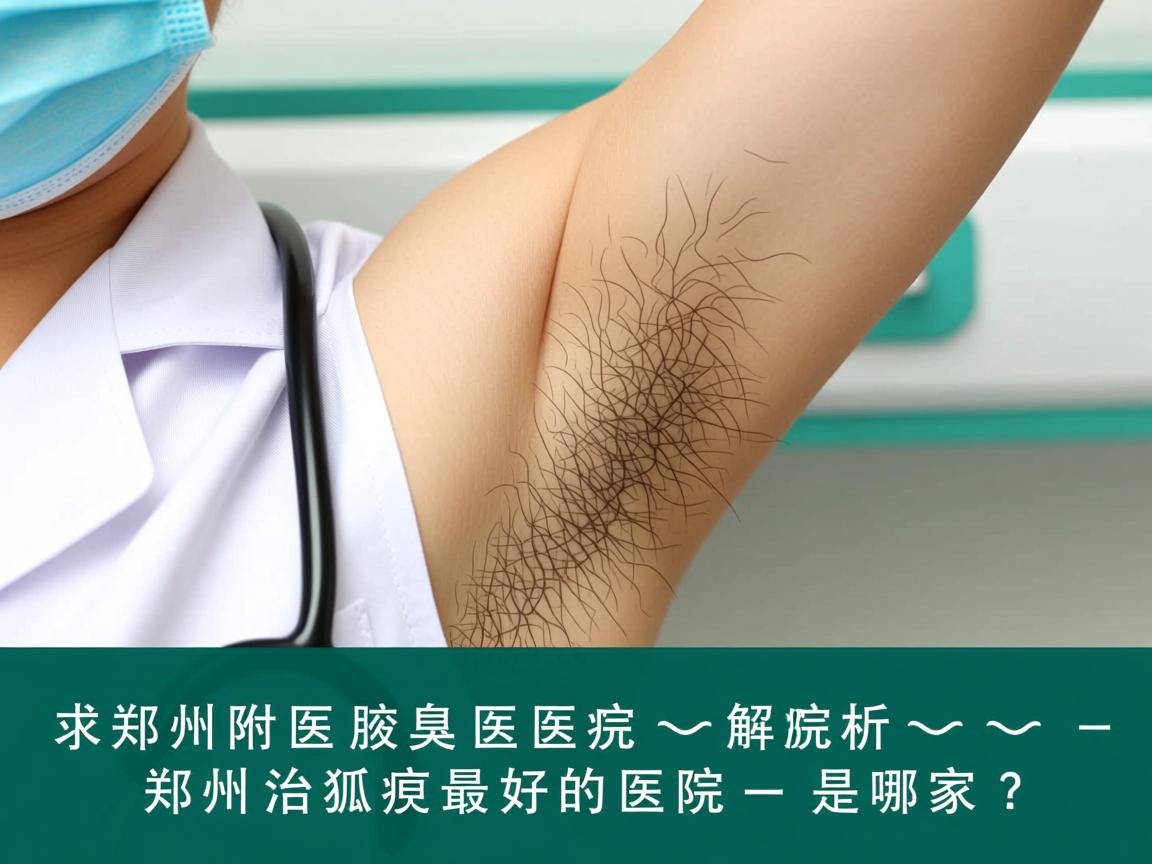 郑州附医腋臭医院解析，郑州治狐臭最好的医院是哪家？