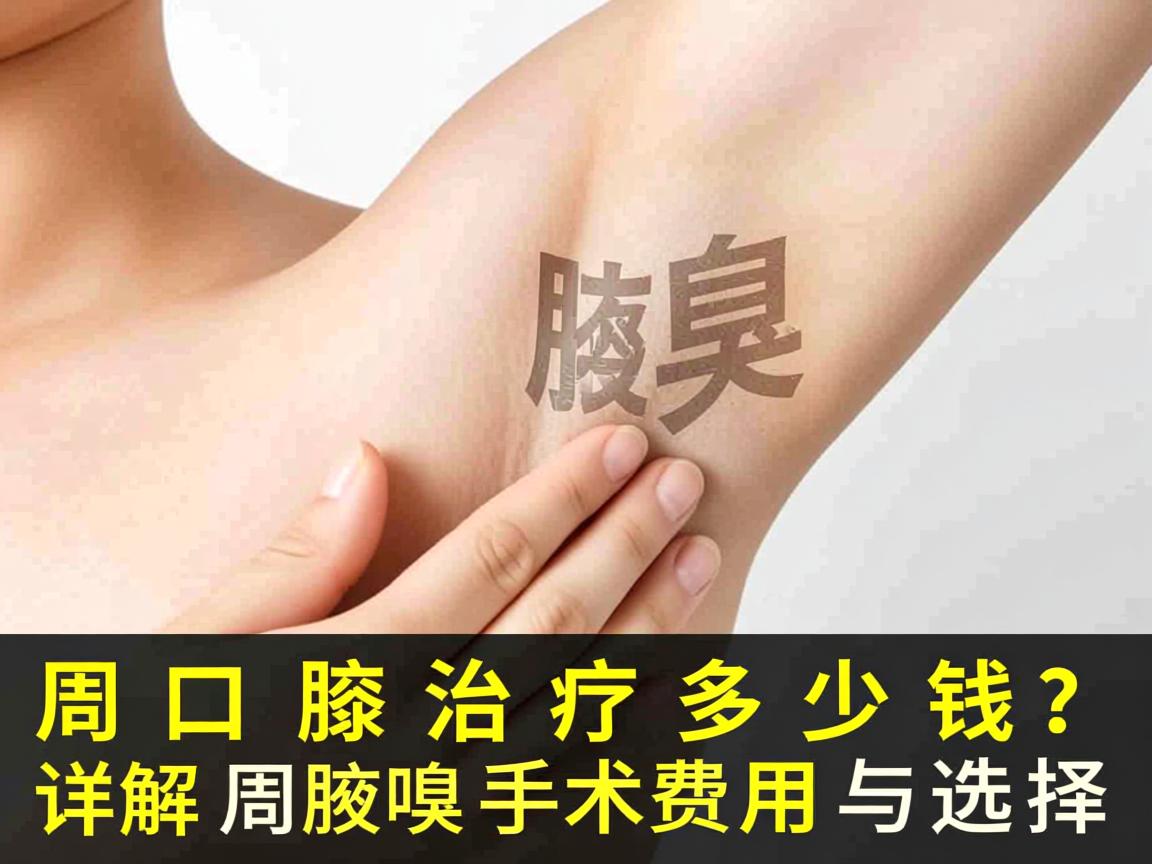 周口腋臭治疗多少钱？详解周口腋臭手术费用与选择