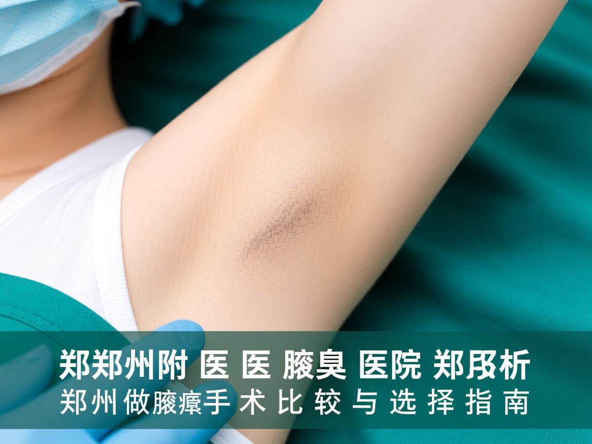 郑州附医腋臭医院解析，郑州做腋臭手术比较与选择指南