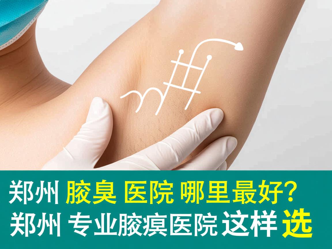 郑州腋臭医院哪里最好？郑州专业腋臭医院这样选