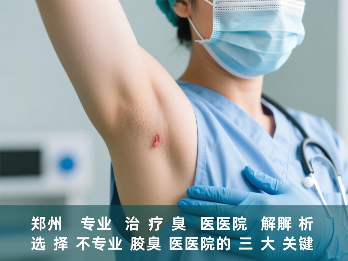 郑州专业治疗腋臭医院解析，选择专业腋臭医院的三大关键