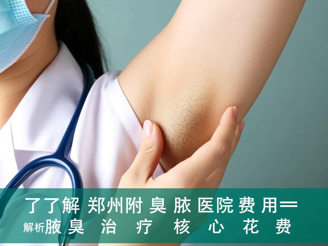 了解郑州附医腋臭医院费用 解析腋臭治疗核心花费