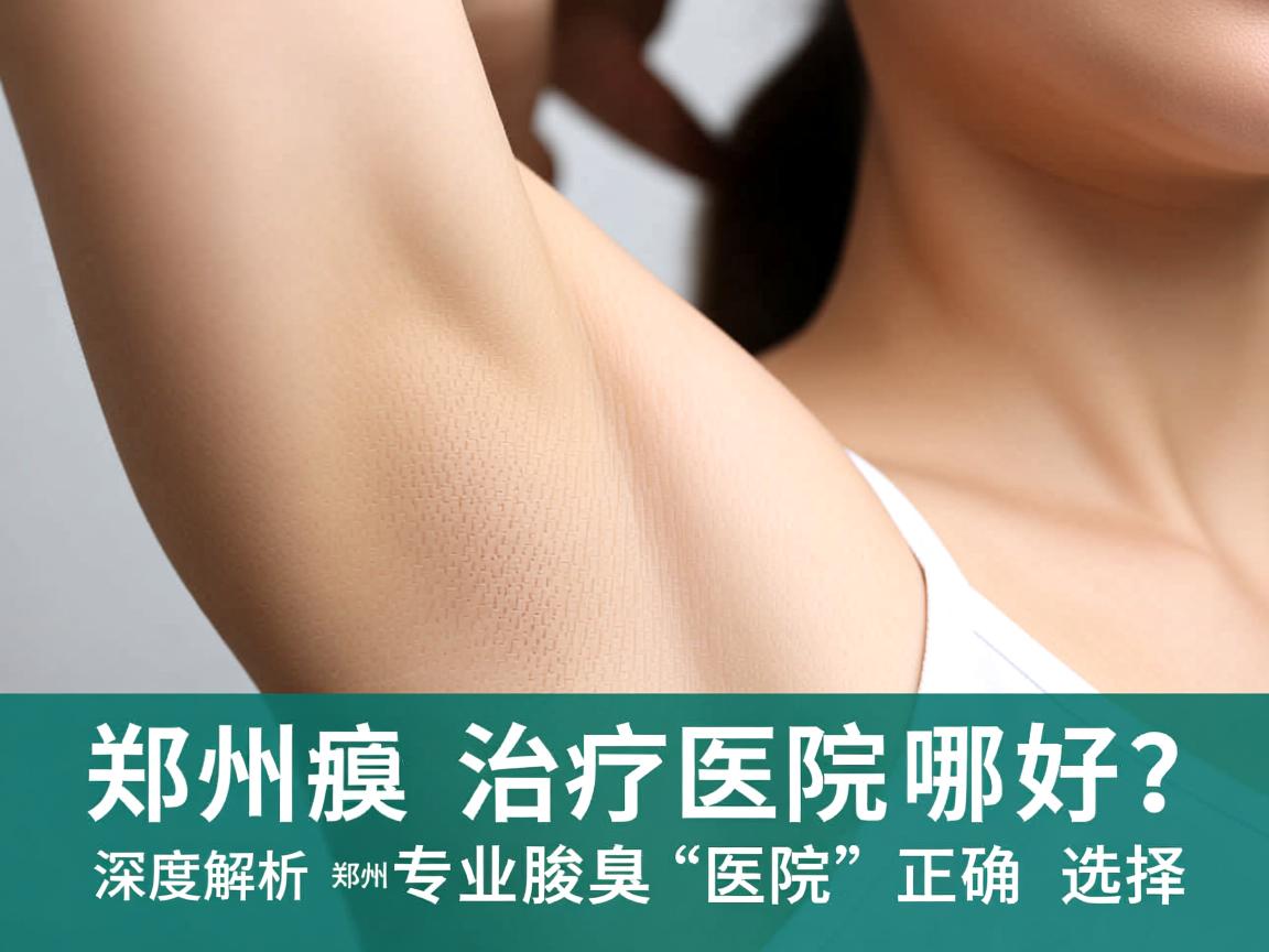 郑州腋臭治疗医院哪家好？深度解析郑州专业腋臭医院的正确选择