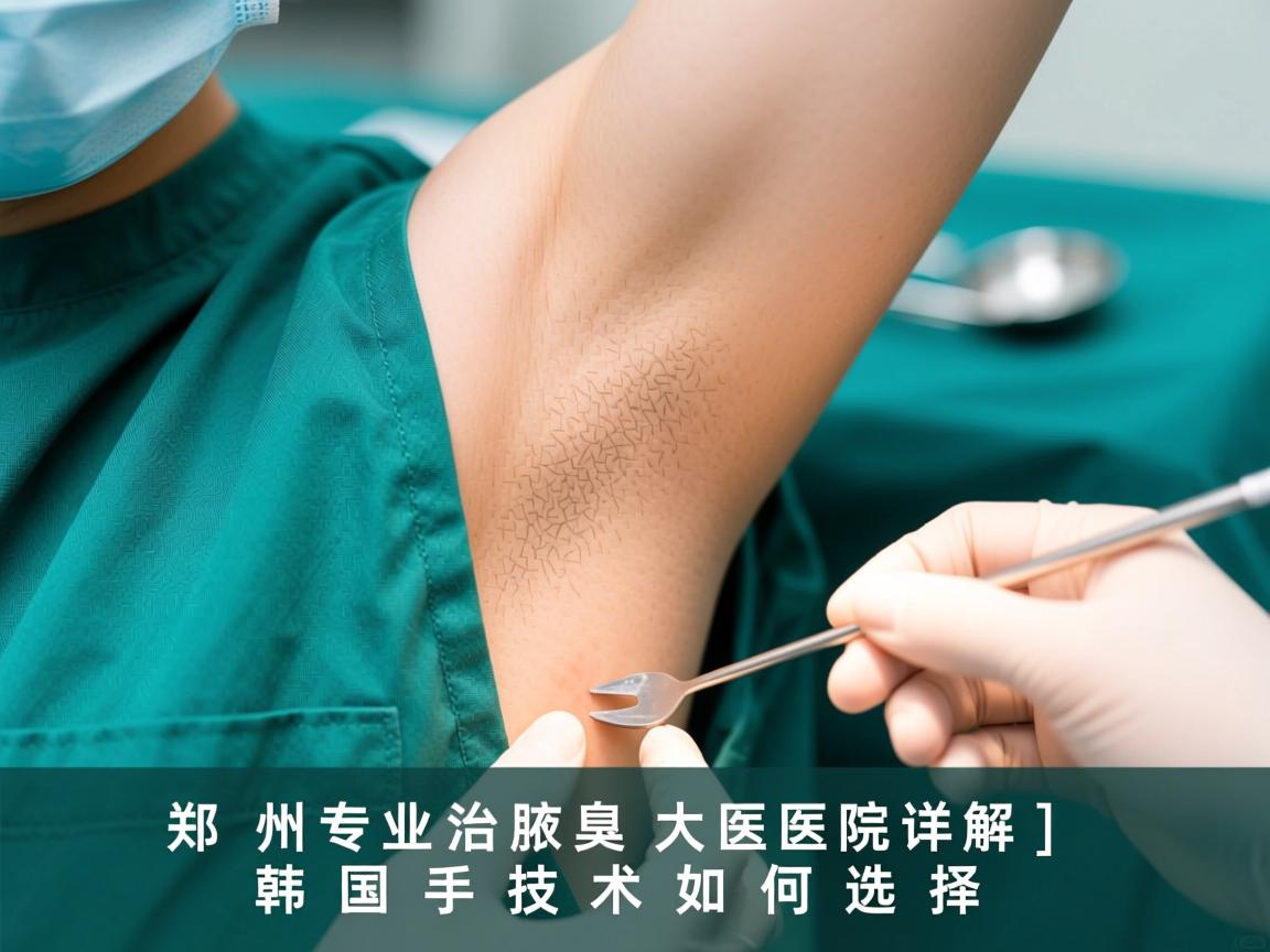 郑州专业治腋臭大医院详解，韩国手术技术如何选择
