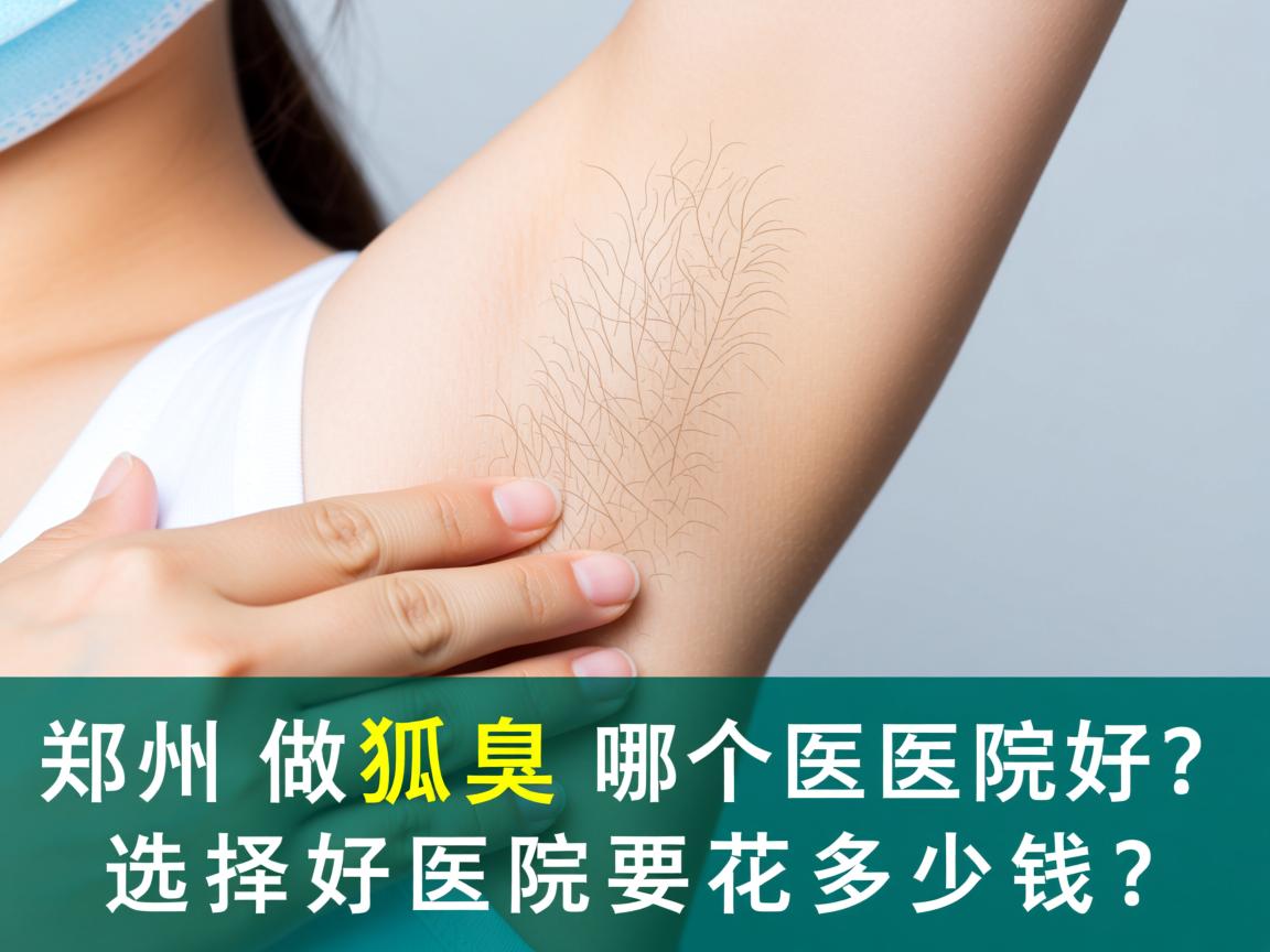 郑州做狐臭哪个医院好？选择好医院要花多少钱？