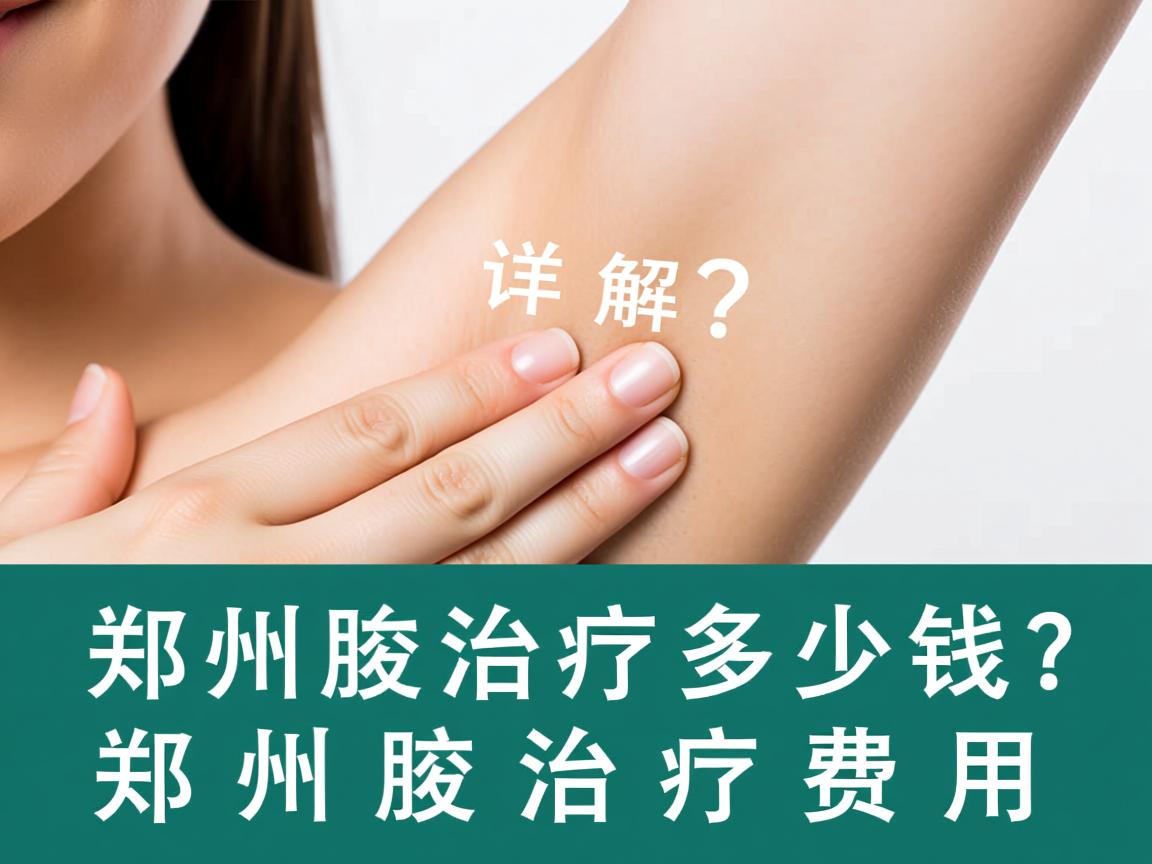 郑州腋臭治疗多少钱？详解郑州腋臭治疗费用