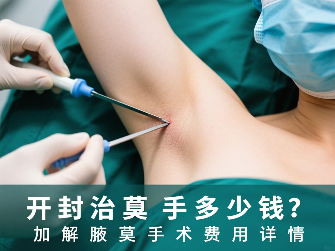 开封治疗腋臭手术多少钱？解析腋臭手术费用详情