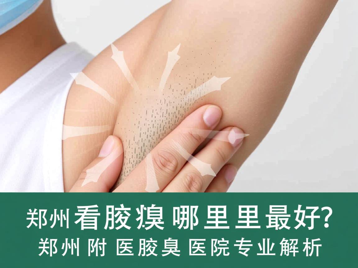 郑州看腋臭哪里最好？郑州附医腋臭医院专业解析