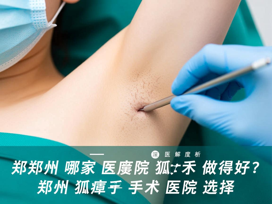 郑州哪家医院狐臭手术做得好？深度解析郑州狐臭手术医院选择