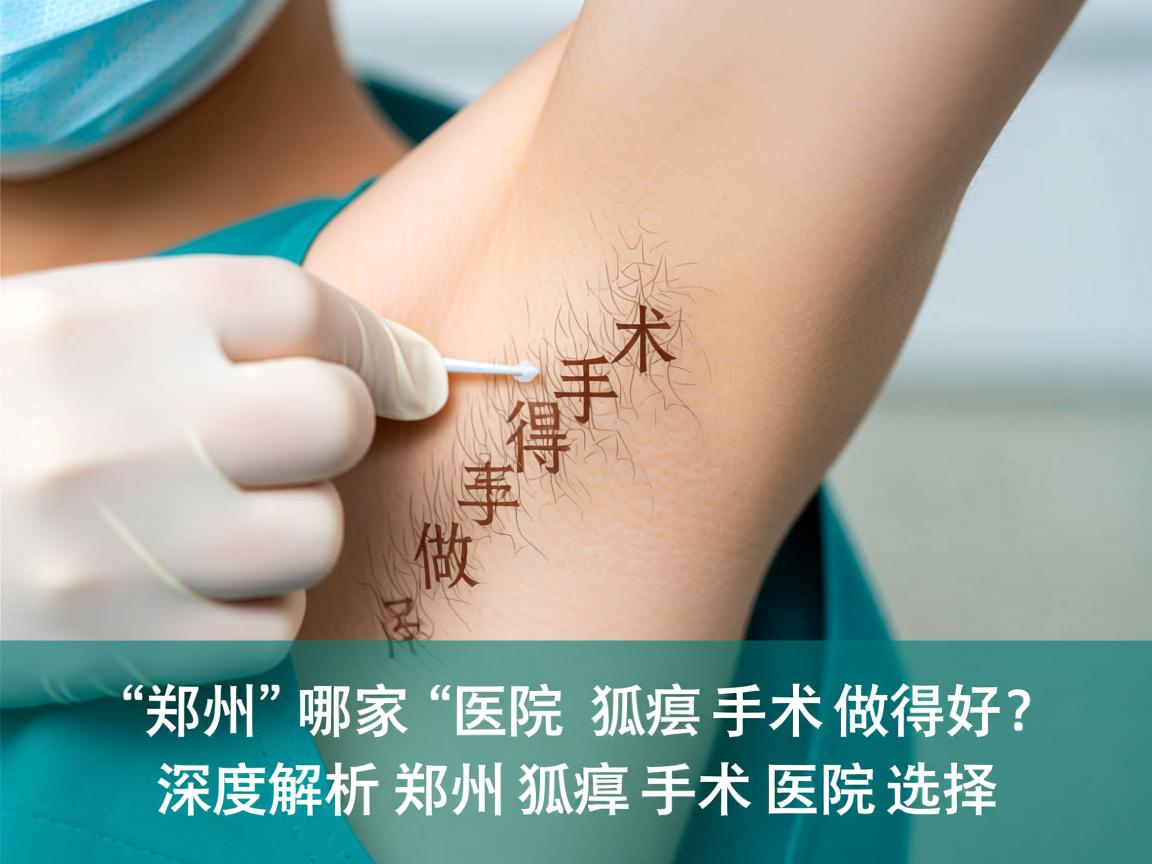 郑州哪家医院狐臭手术做得好？深度解析郑州狐臭手术医院选择