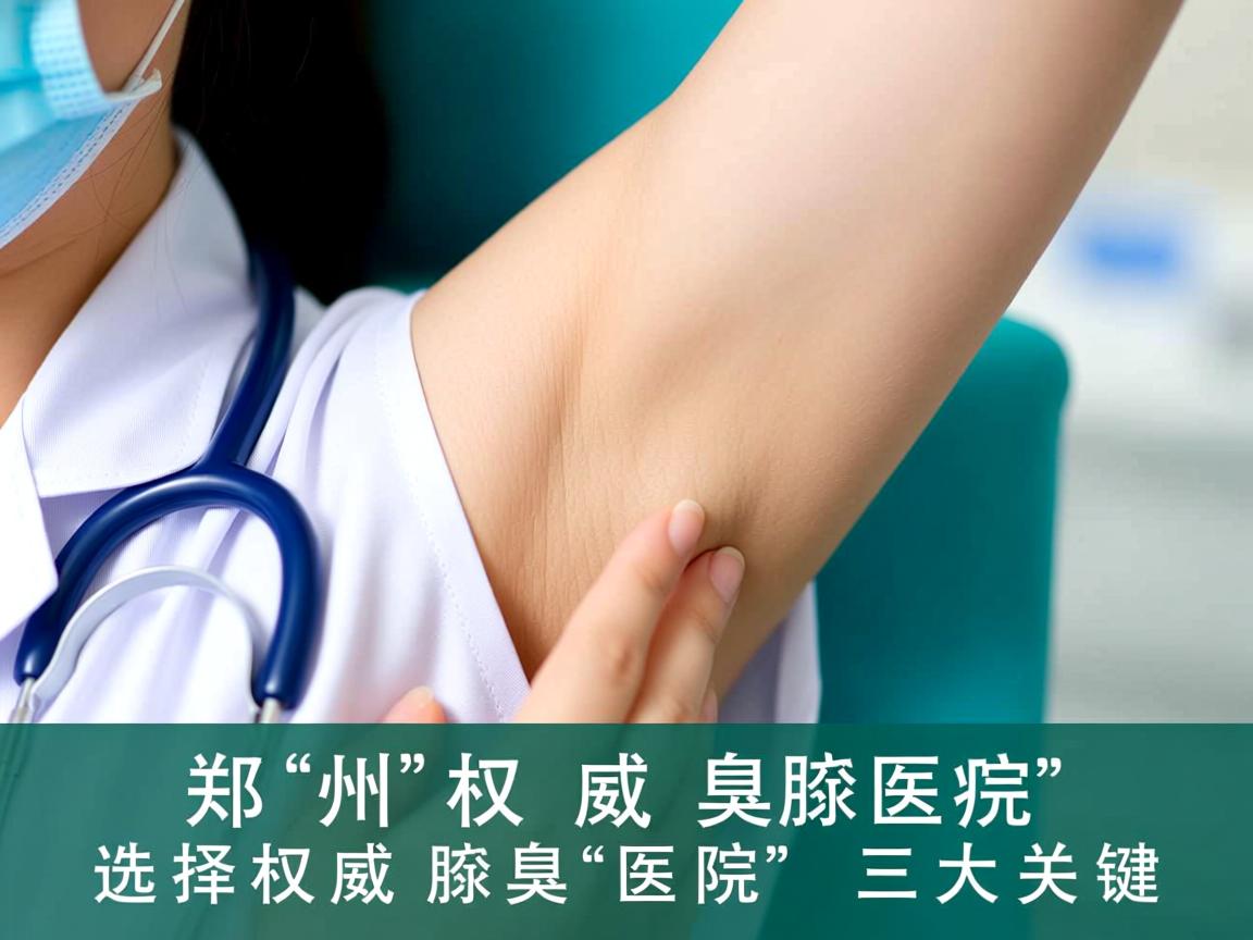 郑州权威腋臭医院解析，选择权威腋臭医院的三大关键