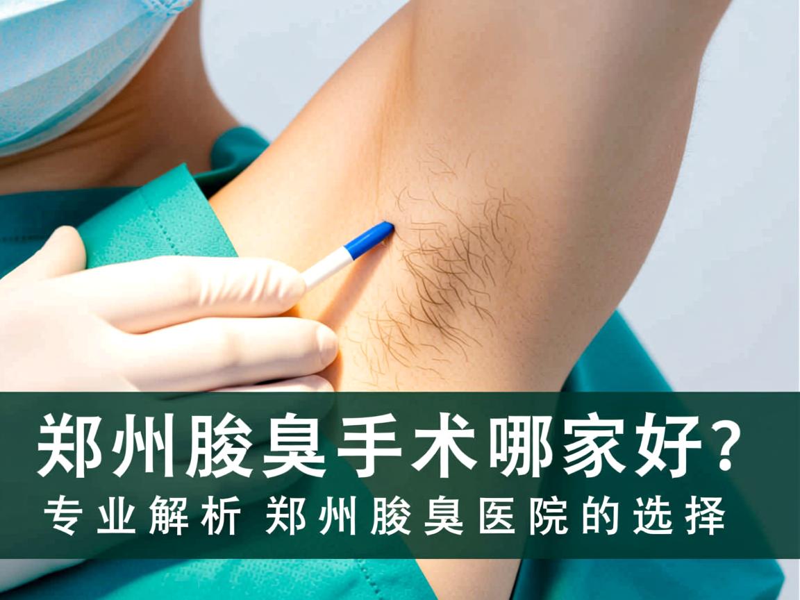 郑州腋臭手术哪家好？专业解析郑州腋臭医院的选择