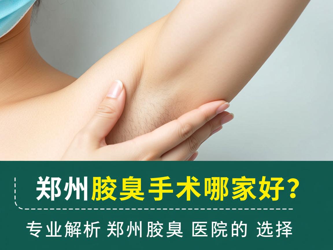郑州腋臭手术哪家好？专业解析郑州腋臭医院的选择