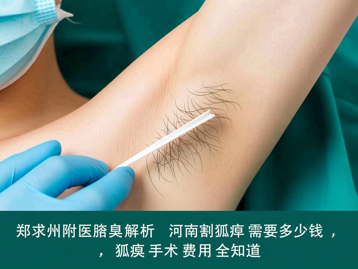 郑州附医腋臭解析，河南割狐臭需要多少钱，狐臭手术费用全知道