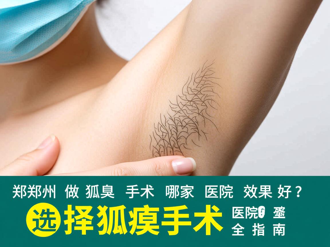 郑州做狐臭手术哪家医院效果好？选择狐臭手术医院的全面指南