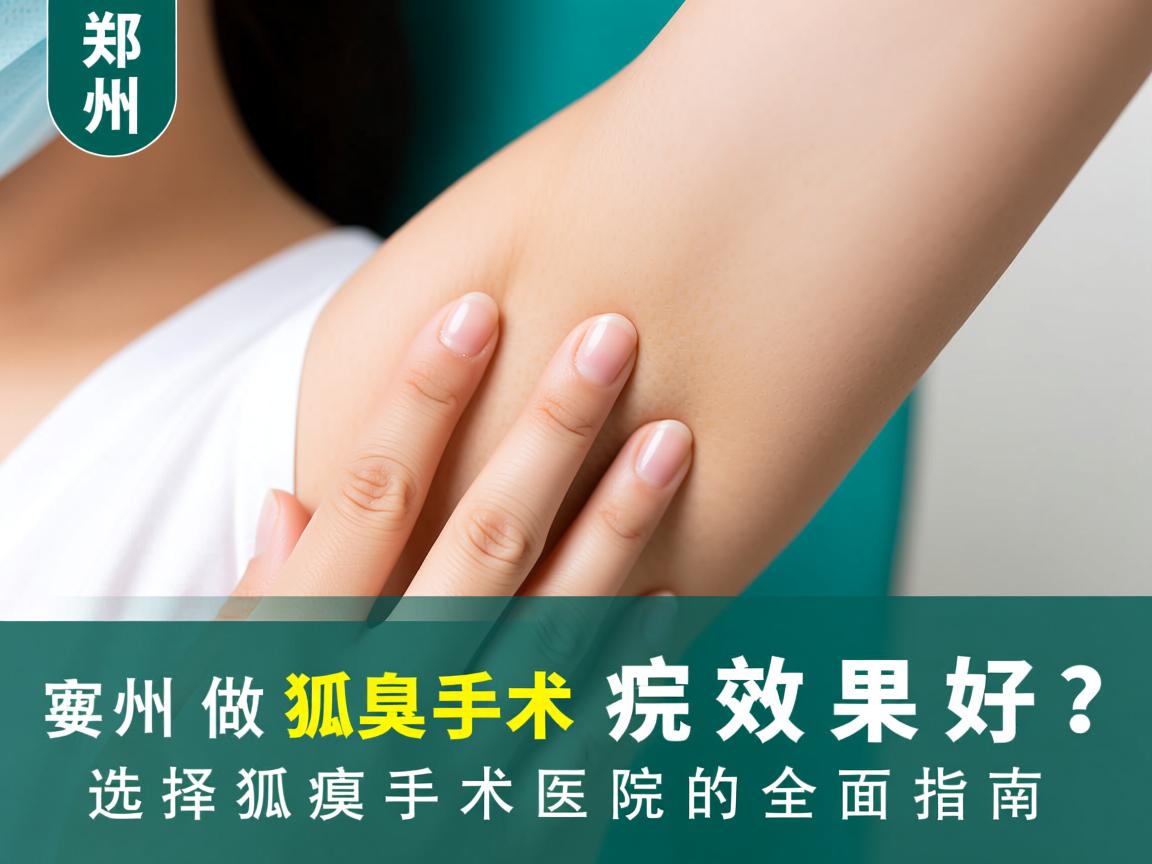 郑州做狐臭手术哪家医院效果好？选择狐臭手术医院的全面指南