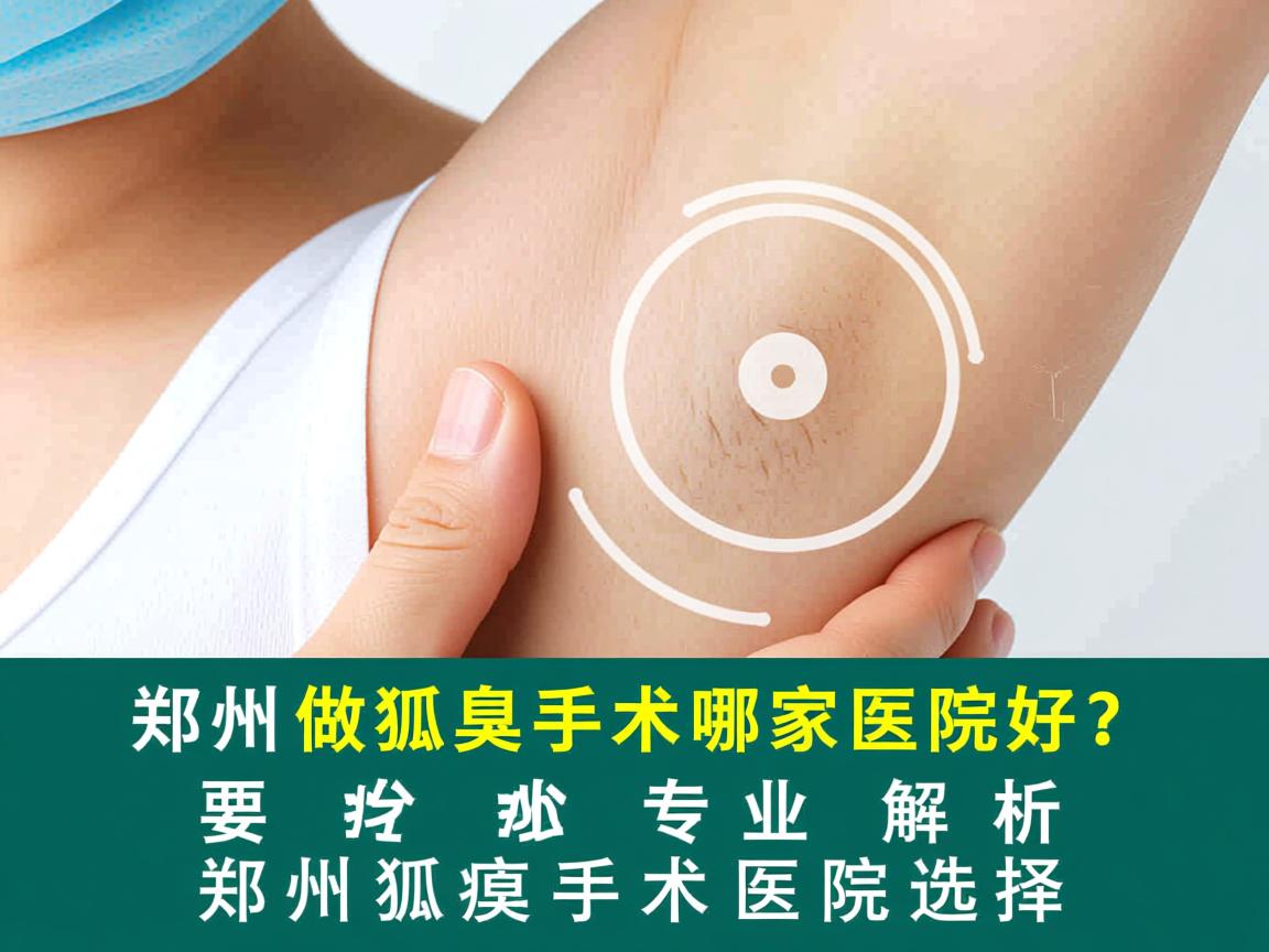郑州做狐臭手术哪家医院好？专业解析郑州狐臭手术医院选择