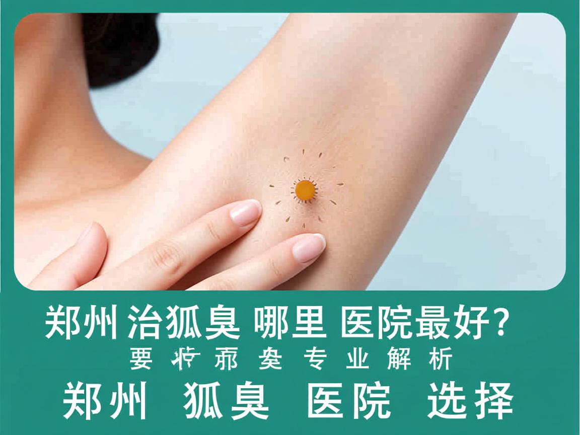 郑州治狐臭哪里医院最好？专业解析郑州狐臭医院选择