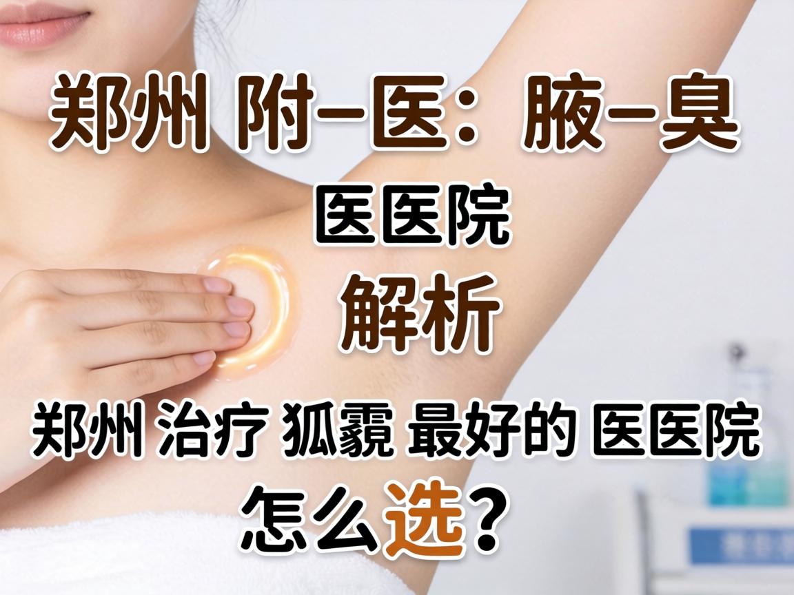 郑州附医腋臭医院解析，郑州治疗狐臭最好的医院怎么选？