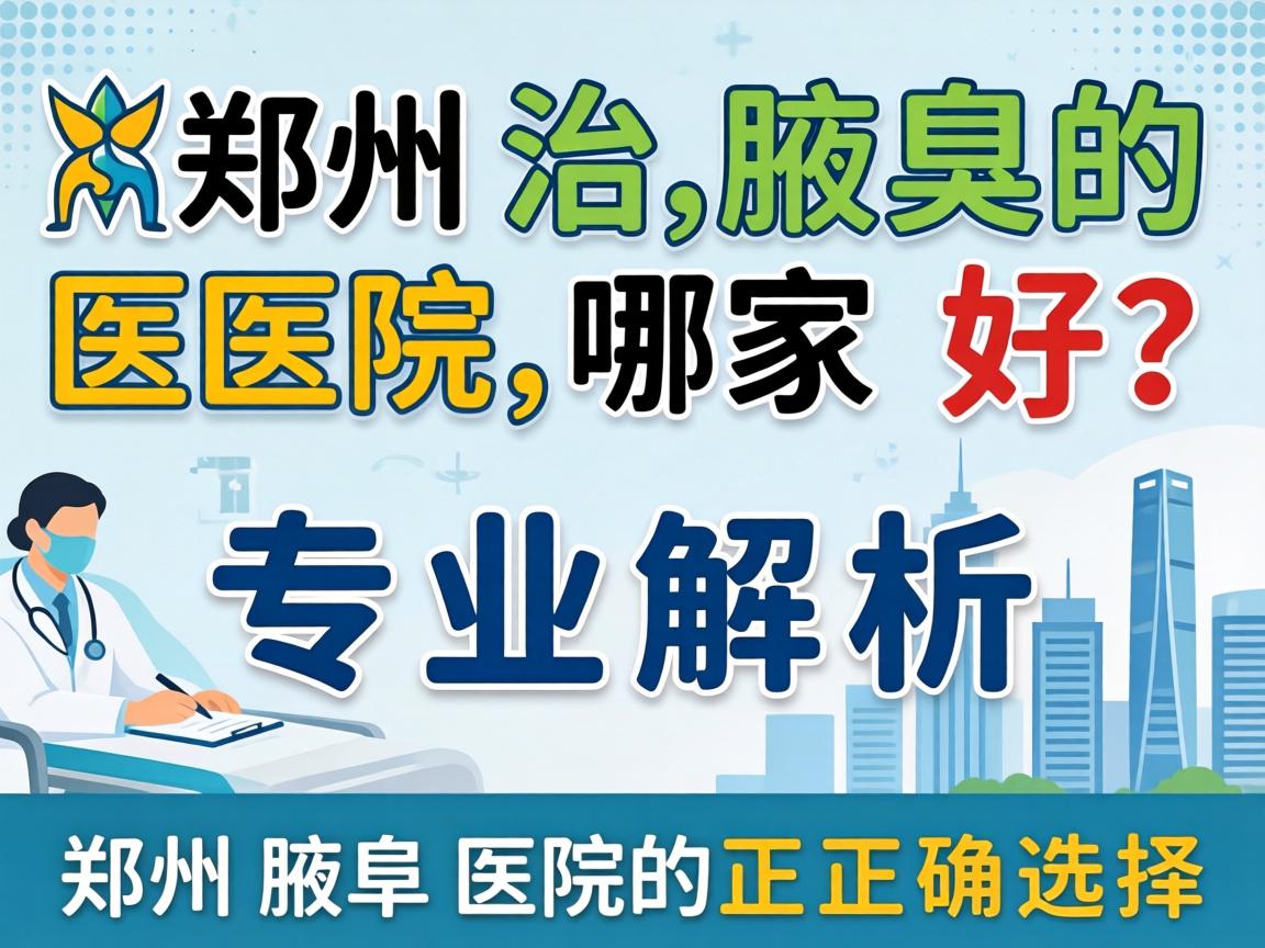 郑州治腋臭的医院哪家好？专业解析郑州腋臭医院的正确选择