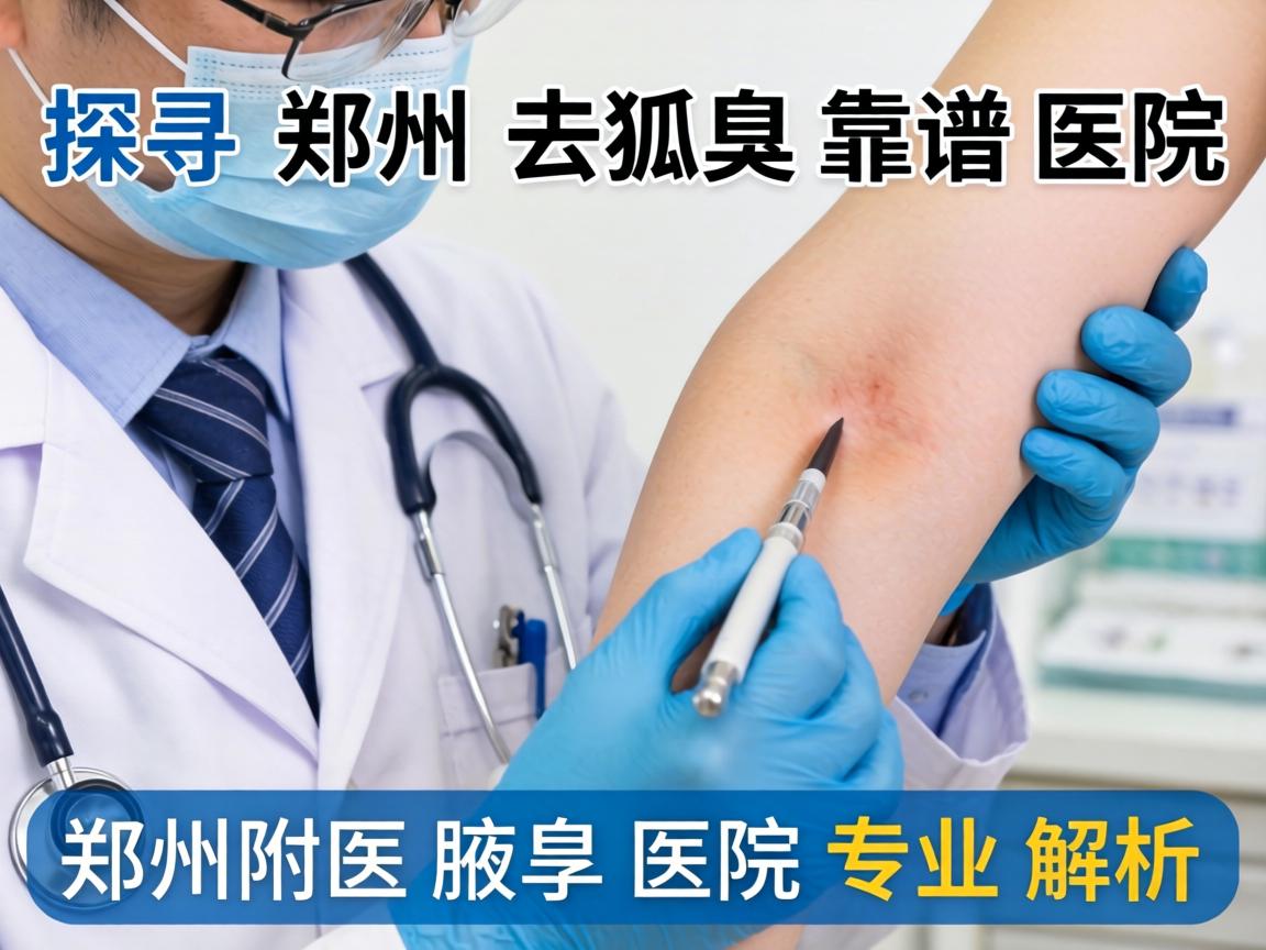 探寻郑州去狐臭靠谱医院，郑州附医腋臭医院专业解析