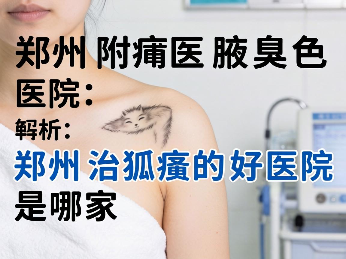 郑州附医腋臭医院解析，郑州治狐臭的好医院是哪家