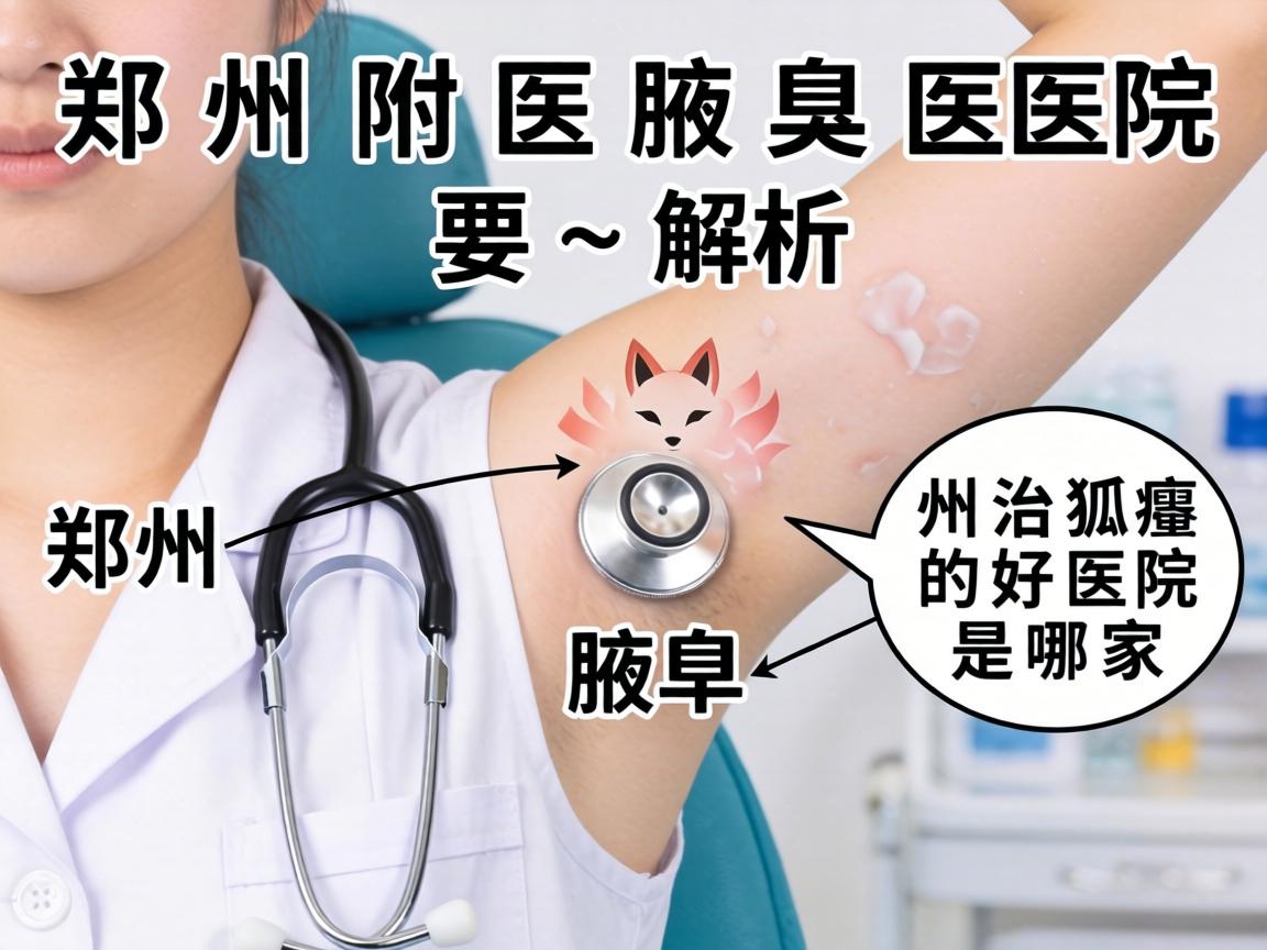 郑州附医腋臭医院解析，郑州治狐臭的好医院是哪家