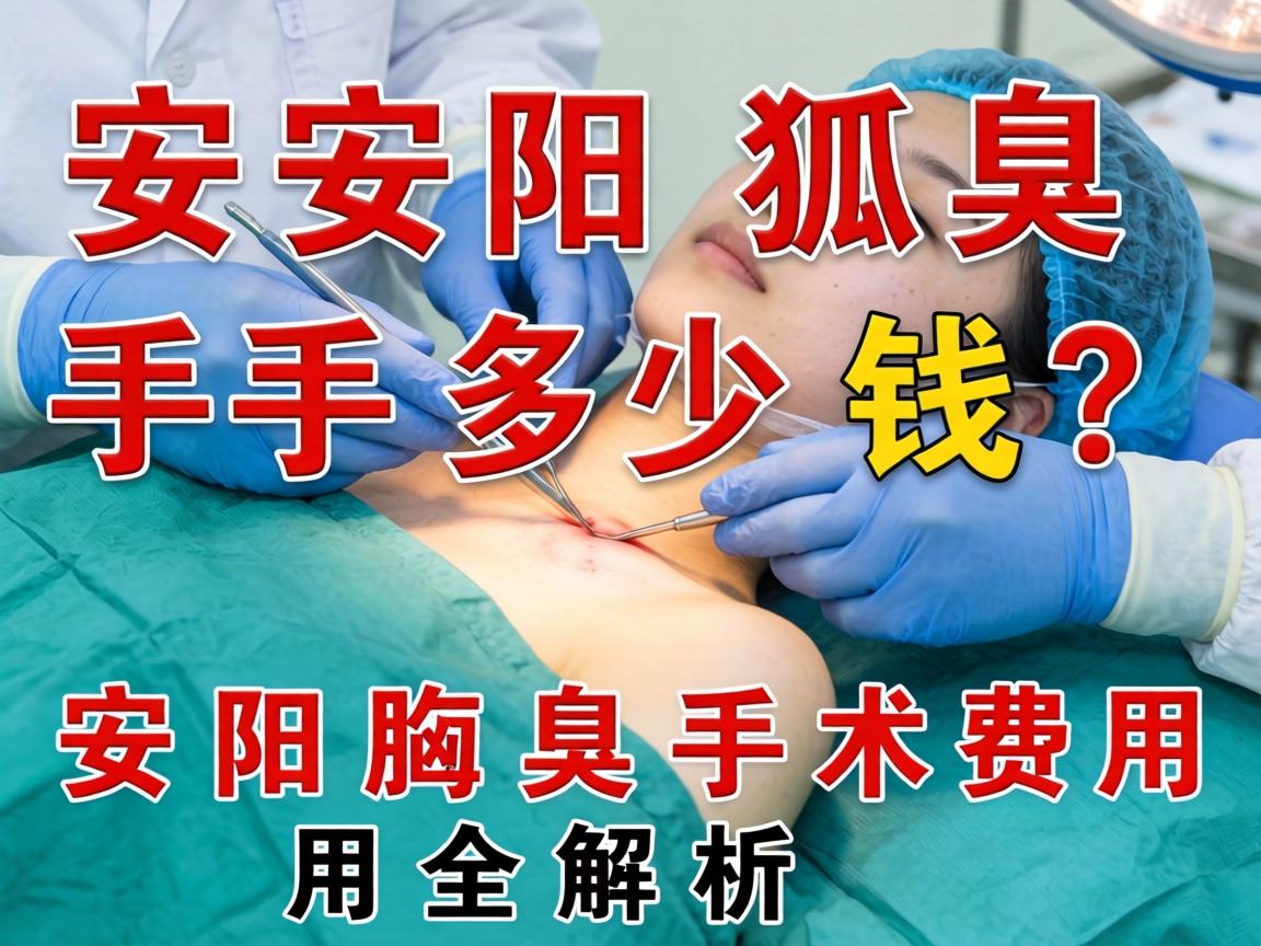 安阳狐臭手术多少钱？安阳腋臭手术费用全解析