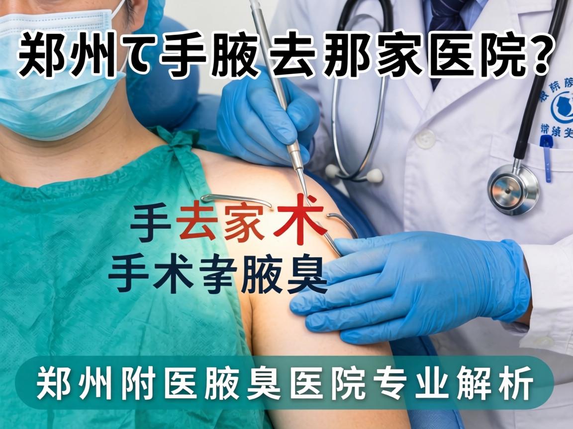 郑州腋臭手术去那家医院？郑州附医腋臭医院专业解析