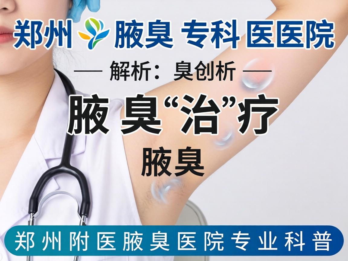 郑州腋臭专科医院解析腋臭治疗，郑州附医腋臭医院专业科普